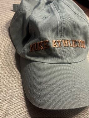 Nike circa Y2K era  Sage Green Baseball Cap with Gold Embroidered Logo
